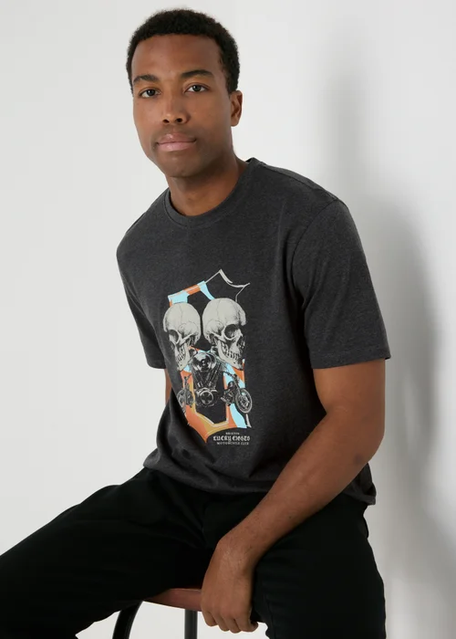 Charcoal Skull T-Shirt - S Image 1