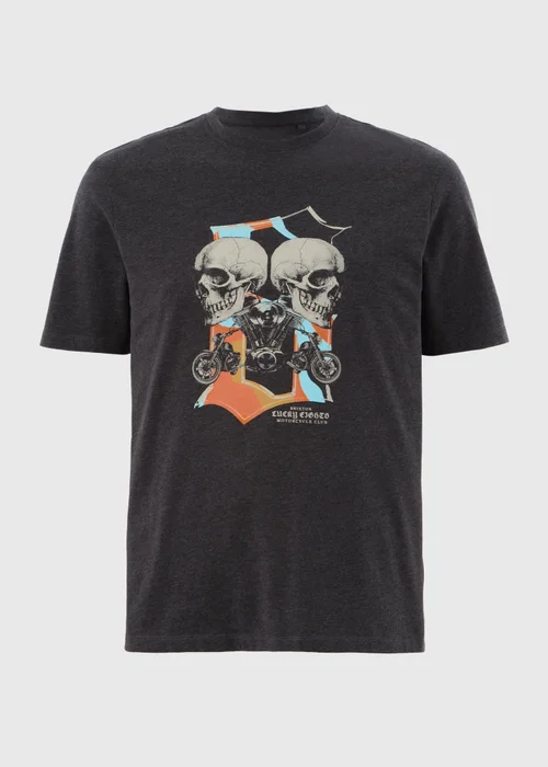 Charcoal Skull T-Shirt - S Image 4