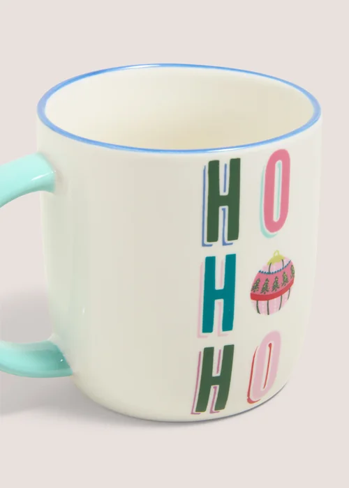Cream Ho Ho Ho Mug Image 2