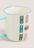 Cream Ho Ho Ho Mug Image 2