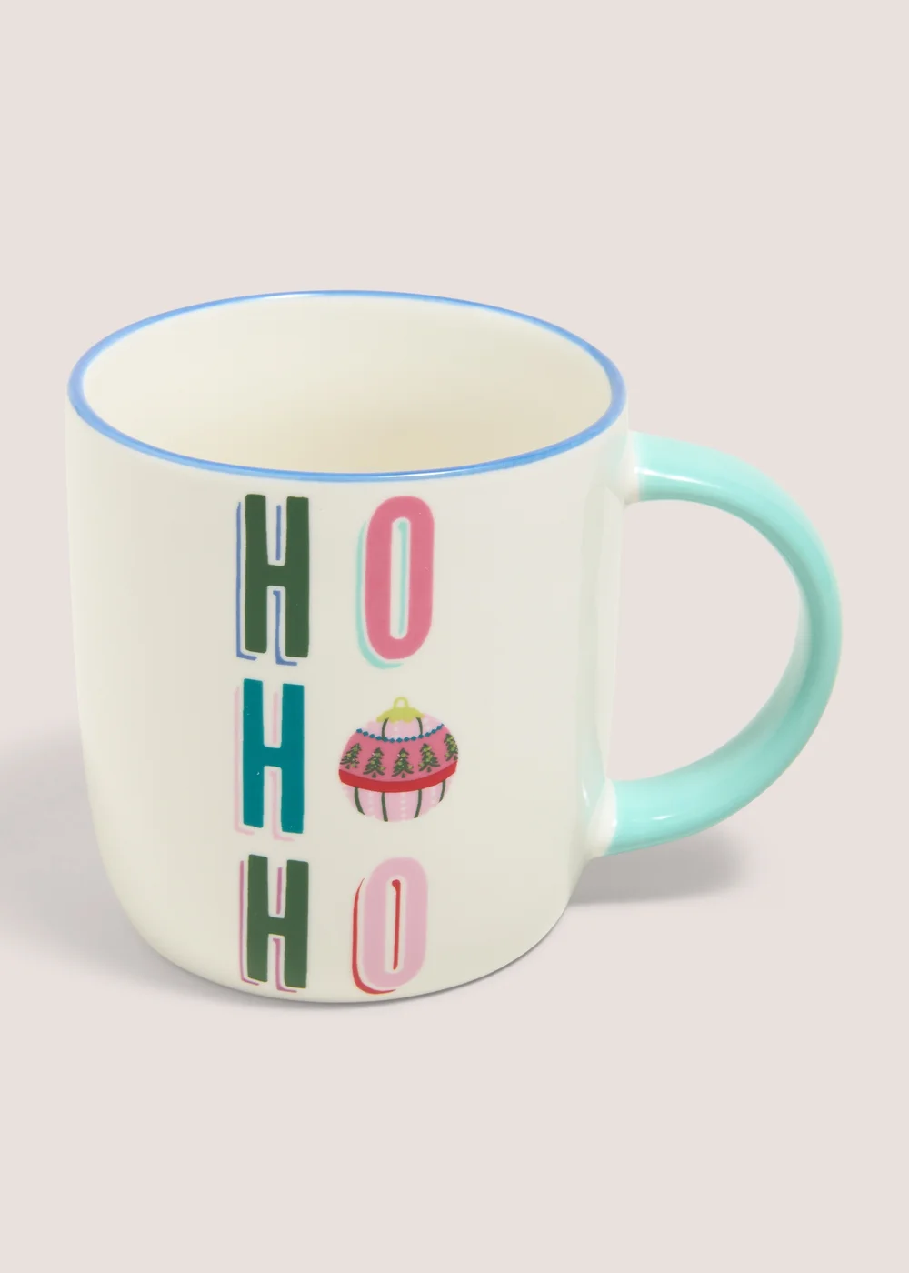 Cream Ho Ho Ho Mug Image 1