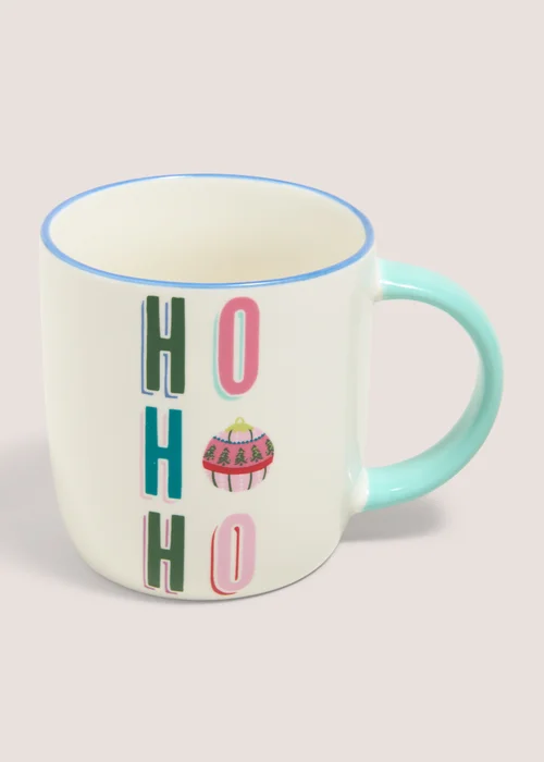Cream Ho Ho Ho Mug Image 1