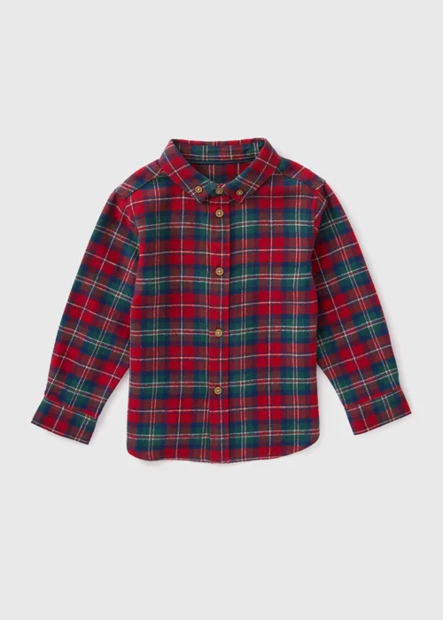 Boys Red Check Shirt (1-7yrs) - 1 half year to 2 Image 1