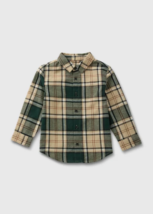 Boys Stone Check Shirt (1-7yrs) - 1 half year to 2 Image 1