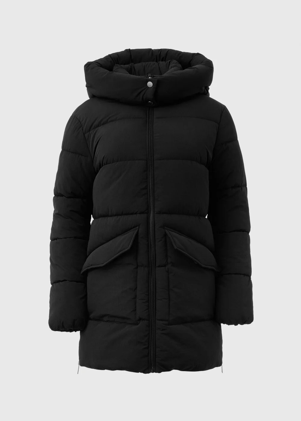Papaya Petite Black Mid Length Padded Coat - 6 Image 2