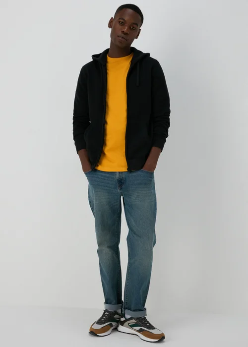 Yellow Essential Crew Neck T-Shirt - S Image 3