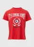 Red Football T-Shirt - Size 8 Image 5