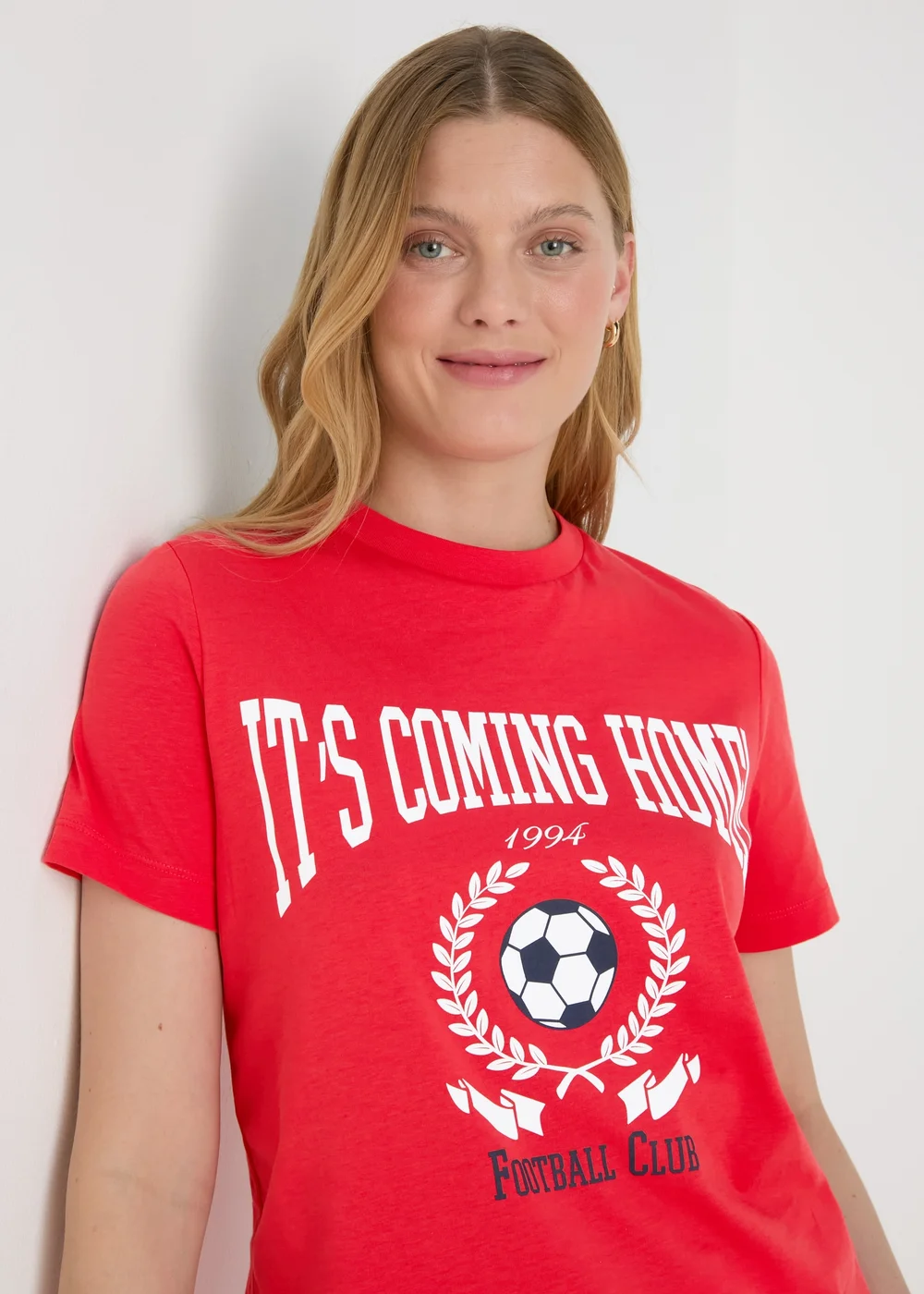 Red Football T-Shirt - Size 8 Image 3