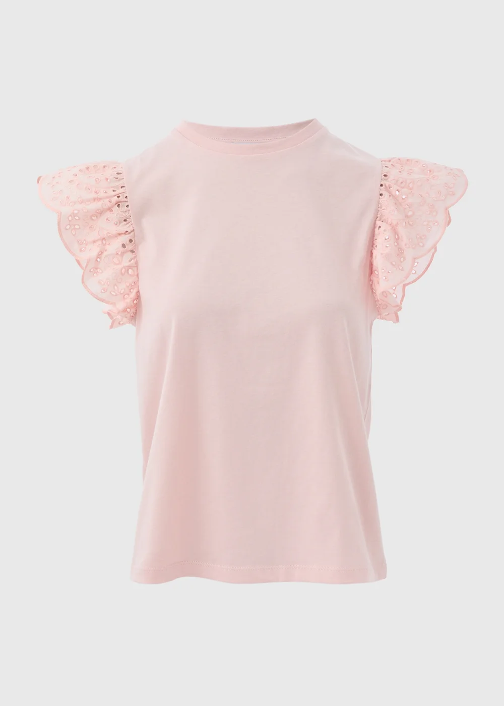 Pink Embroidered Sleeve Vest - 8 Image 5