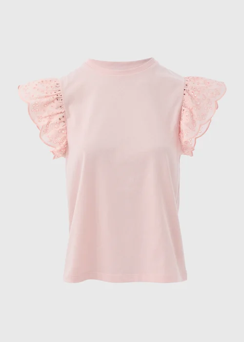Pink Embroidered Sleeve Vest - 8 Image 5