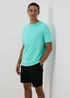 Turquoise Essential Crew Neck T-Shirt - S Image 1