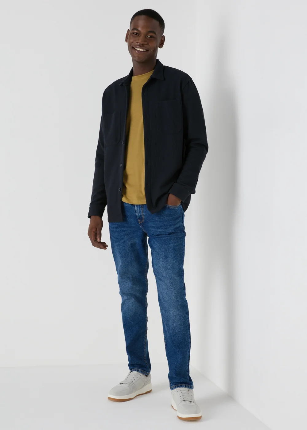 Mustard Essential Crew Neck T-Shirt - S Image 3