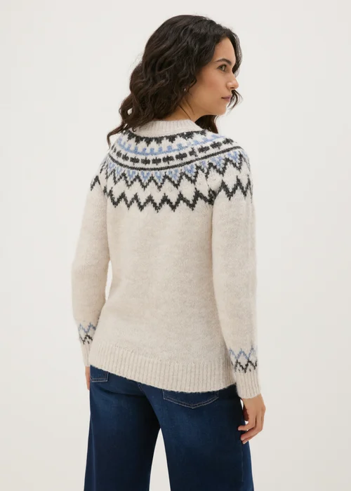 Papaya Petite Blue Fairisle Jumper - XS Image 1