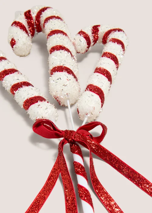 Red Candy Cane Pick Image 2