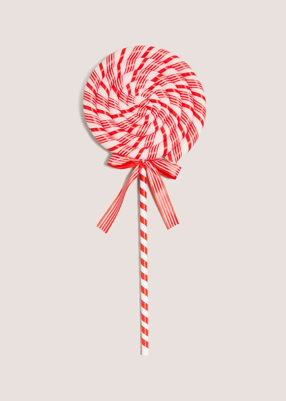 Red Swirl Light Up Lollipop Decoration (25x2.5x58cm) Image 1