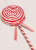 Red Oversized Lollipop Ornament Image 2