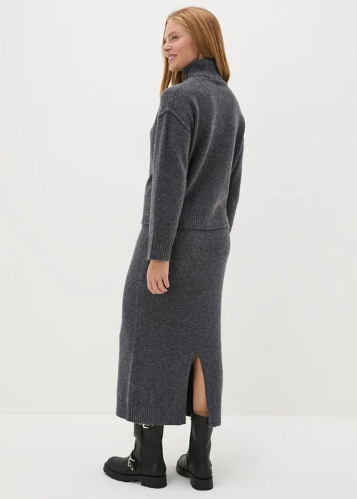 Charcoal Co-Ord Knitted Skirt - Extra small Image 2