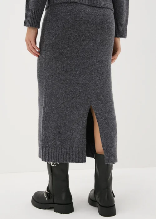 Charcoal Co-Ord Knitted Skirt - Extra small Image 3