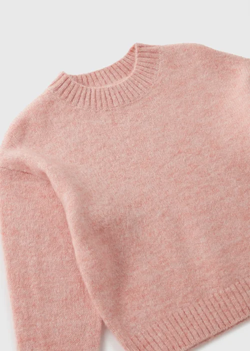 Girls Pink Knitted Jumper (1-7yrs) - 1-1.5 Yrs Image 2