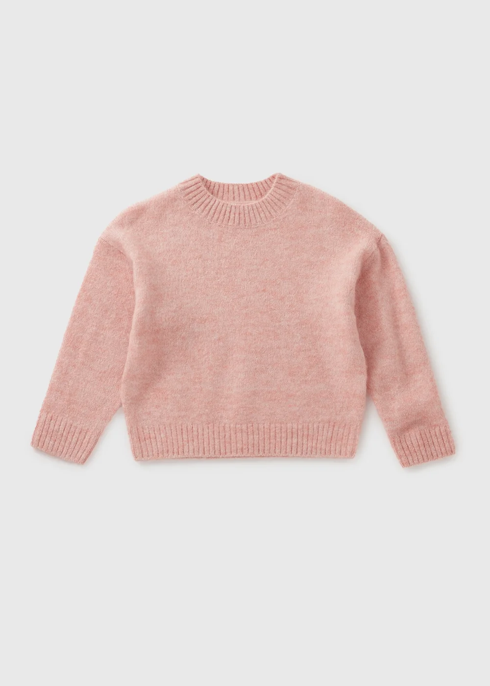 Girls Pink Knitted Jumper (1-7yrs) - 1-1.5 Yrs Image 1