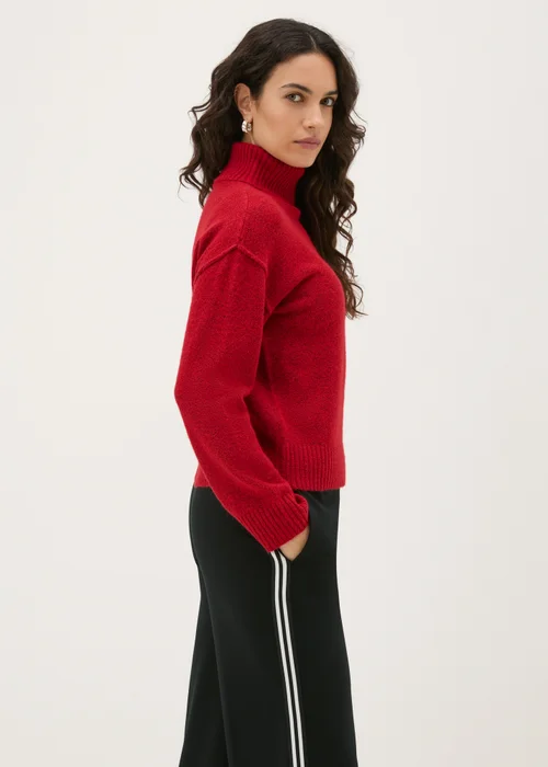 Red Roll Neck Jumper - XS Image 2