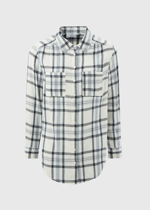 Papaya Petite Cream Check Shirt - 6 Image 3