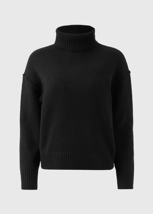 Black Roll Neck Jumper - XS Image 4