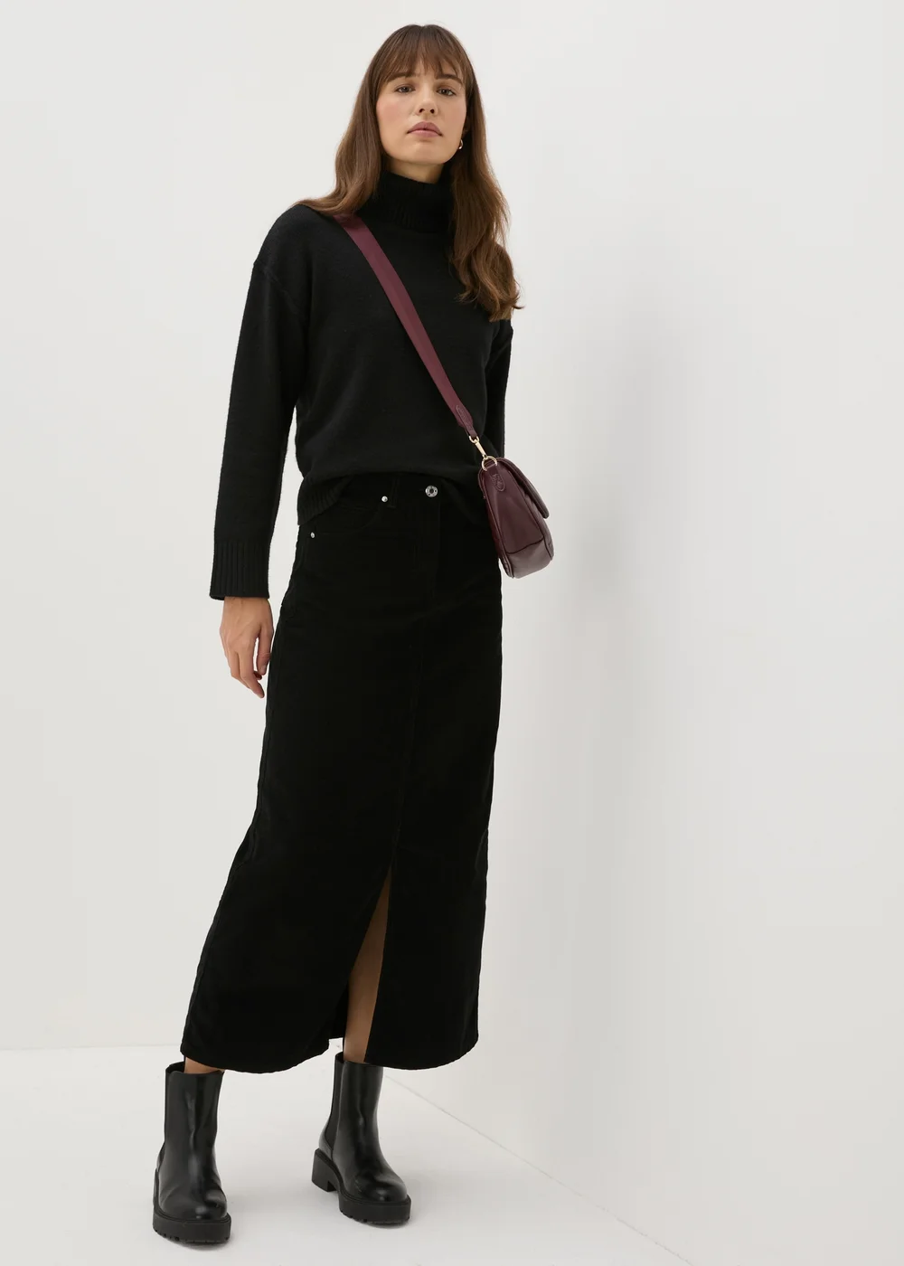 Black Roll Neck Jumper - XS Image 3
