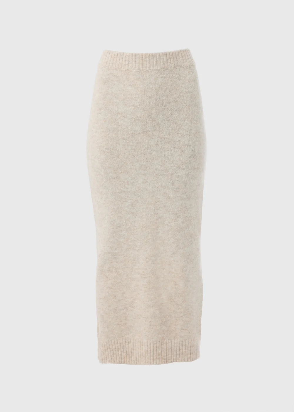 Beige Knitted Co-Ord Midi Skirt - Extra small Image 4