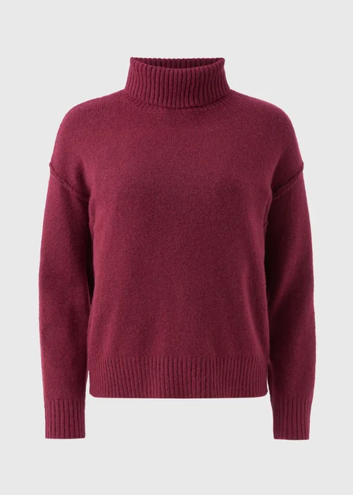 Burgundy Roll Neck Jumper - XS Image 4