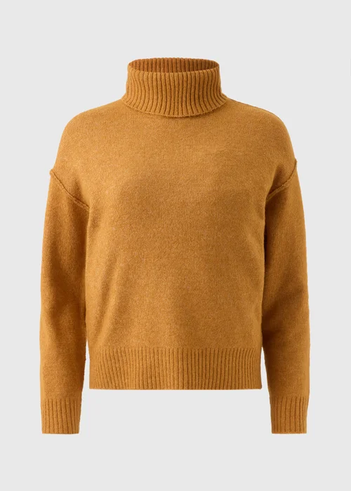 Ochre Roll Neck Knit Jumper - XS Image 4