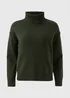 Dark Green Roll Neck Jumper - XS Image 4