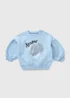 Girls Blue Amour Heart Sweatshirt (1-7yrs) - 1-1.5 Yrs Image 1