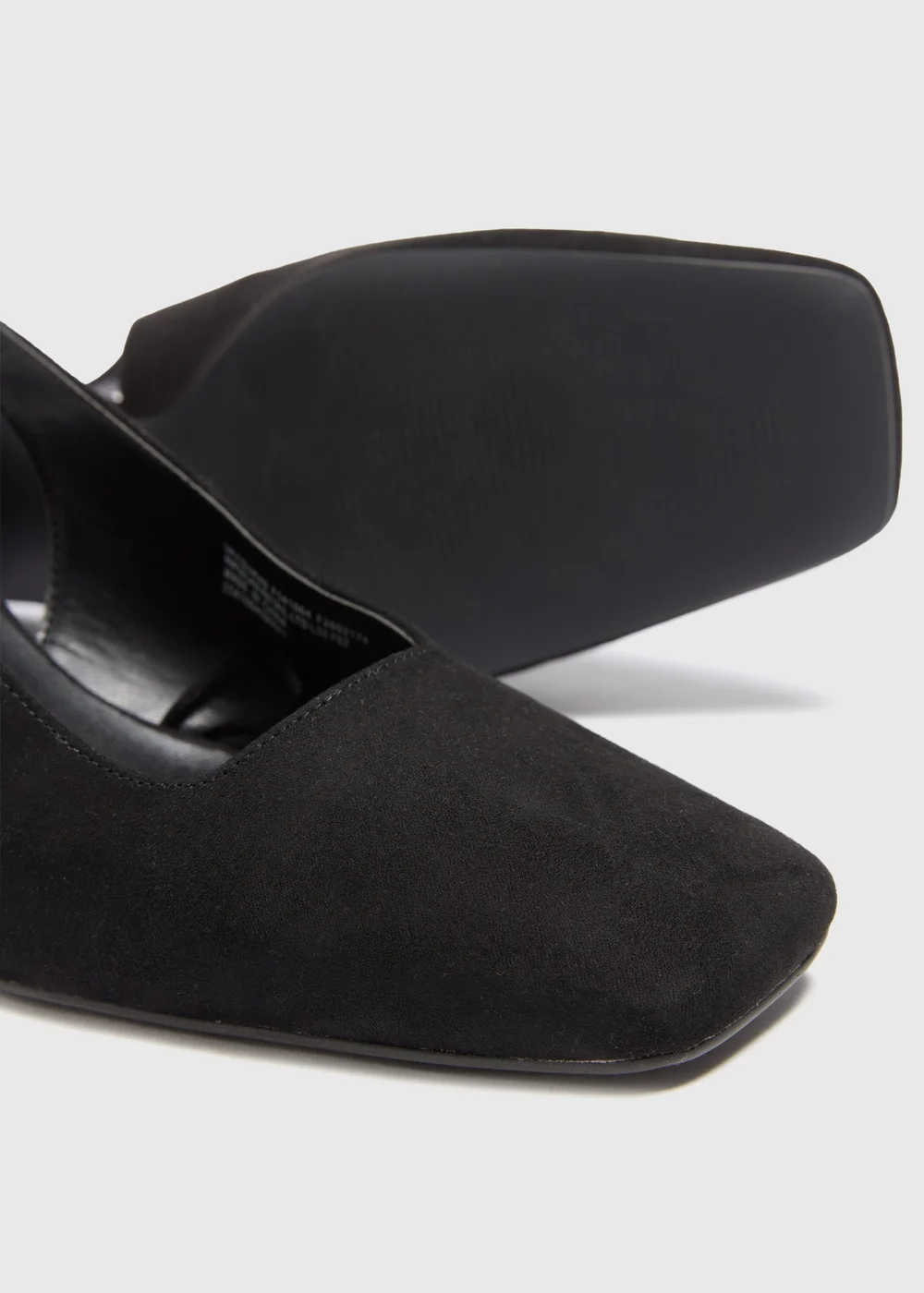 Black Block Sling Back Heels - 6 Image 2