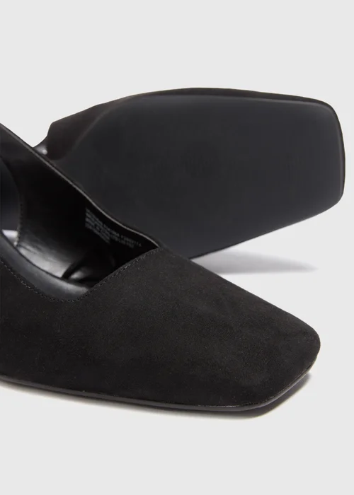 Black Block Sling Back Heels - 6 Image 2