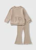 Girls Oatmeal Brushed Rib Set (1-7yrs) - 1 to 1 half years Image 1