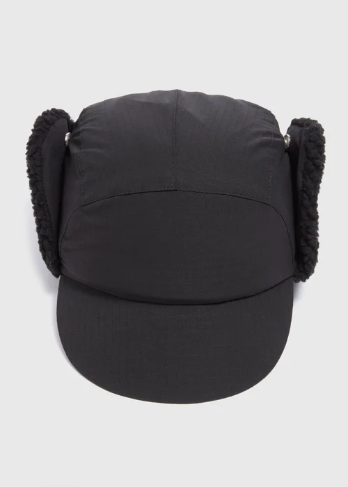 Black Nylon Trapper - One Size Image 1