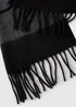 Grey Herringbone Woven Scarf - One Size Image 2