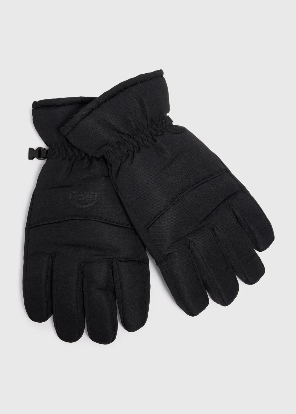 Black Ski Gloves - S/M Image 1