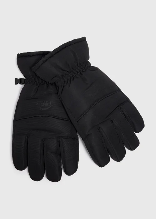Black Ski Gloves - S/M Image 1