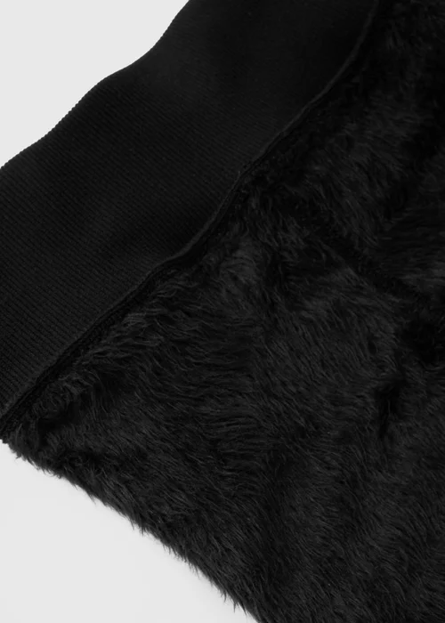 Black Fleece Lined Heavy Weight Leggings - S Image 5