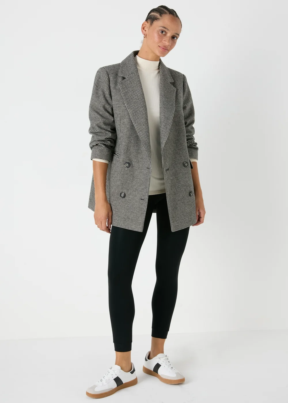 Black Fleece Lined Heavy Weight Leggings - S Image 3