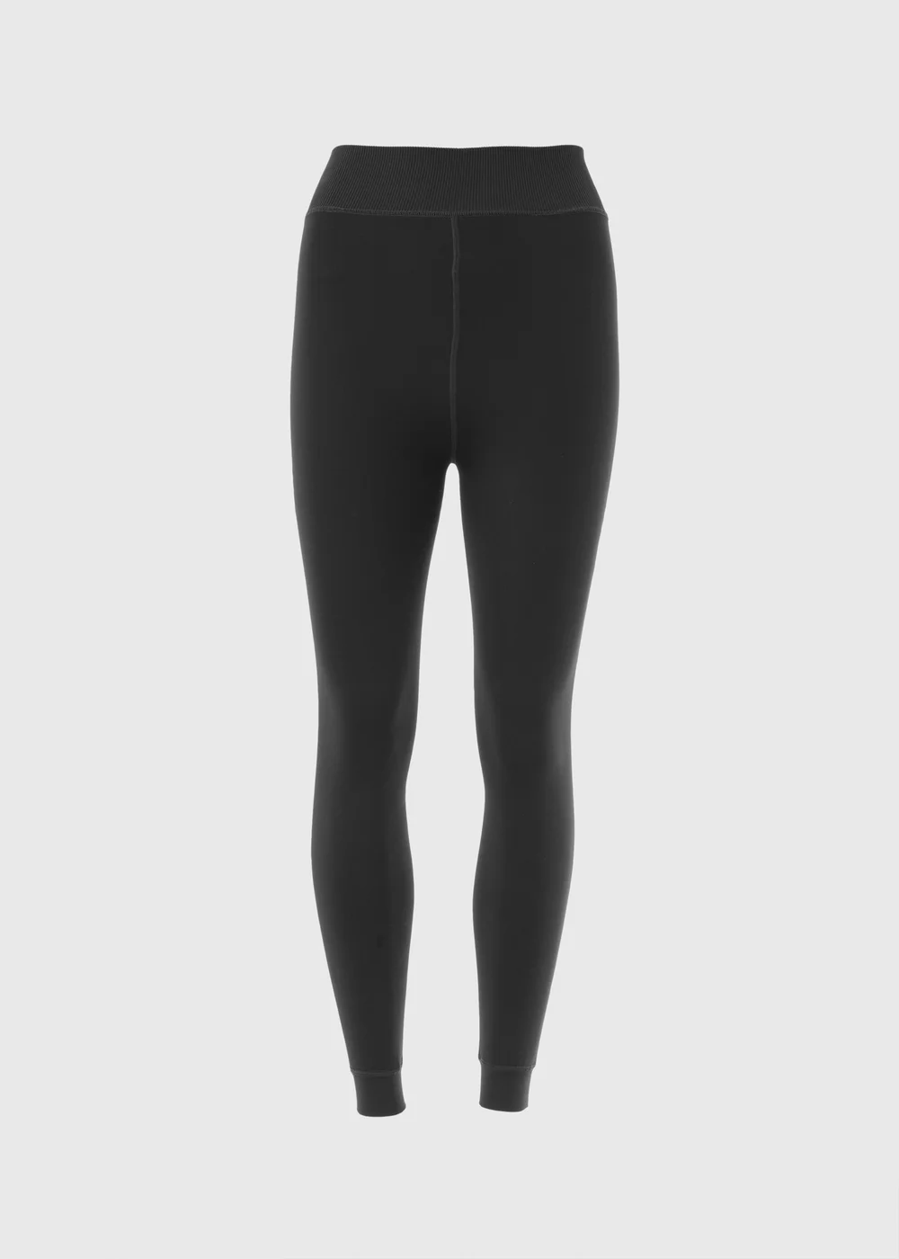 Charcoal Fleece Lined Heavy Weight Leggings - S Image 1