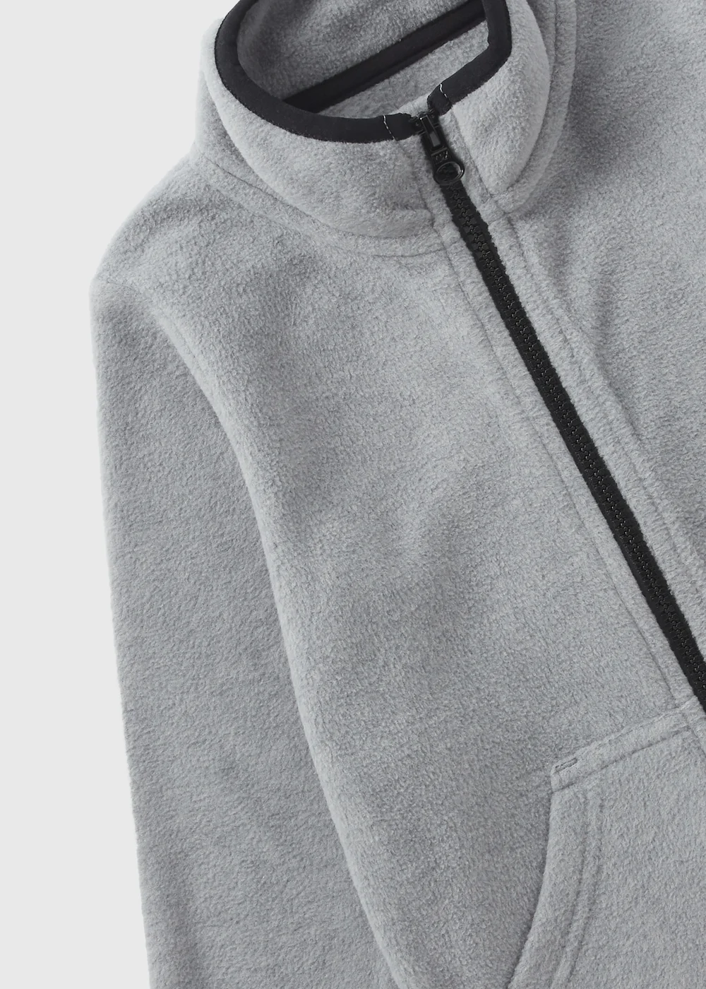Boys Grey Zip Up Fleece Jacket (1-7yrs) - 1-1.5 Yrs Image 2