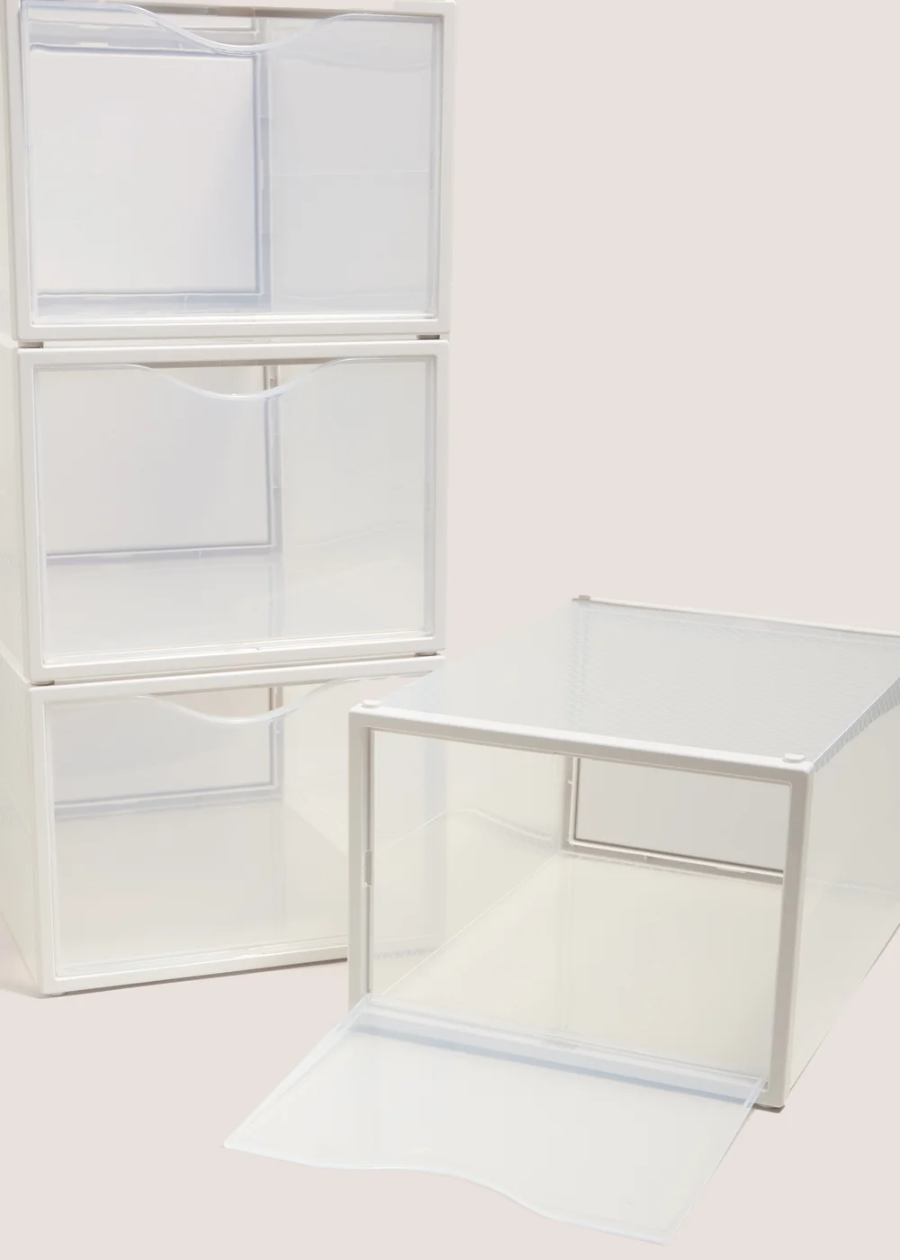 4 Pack Clear Shoe Storage Squares Image 2