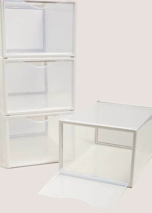 4 Pack Clear Shoe Storage Squares Image 2