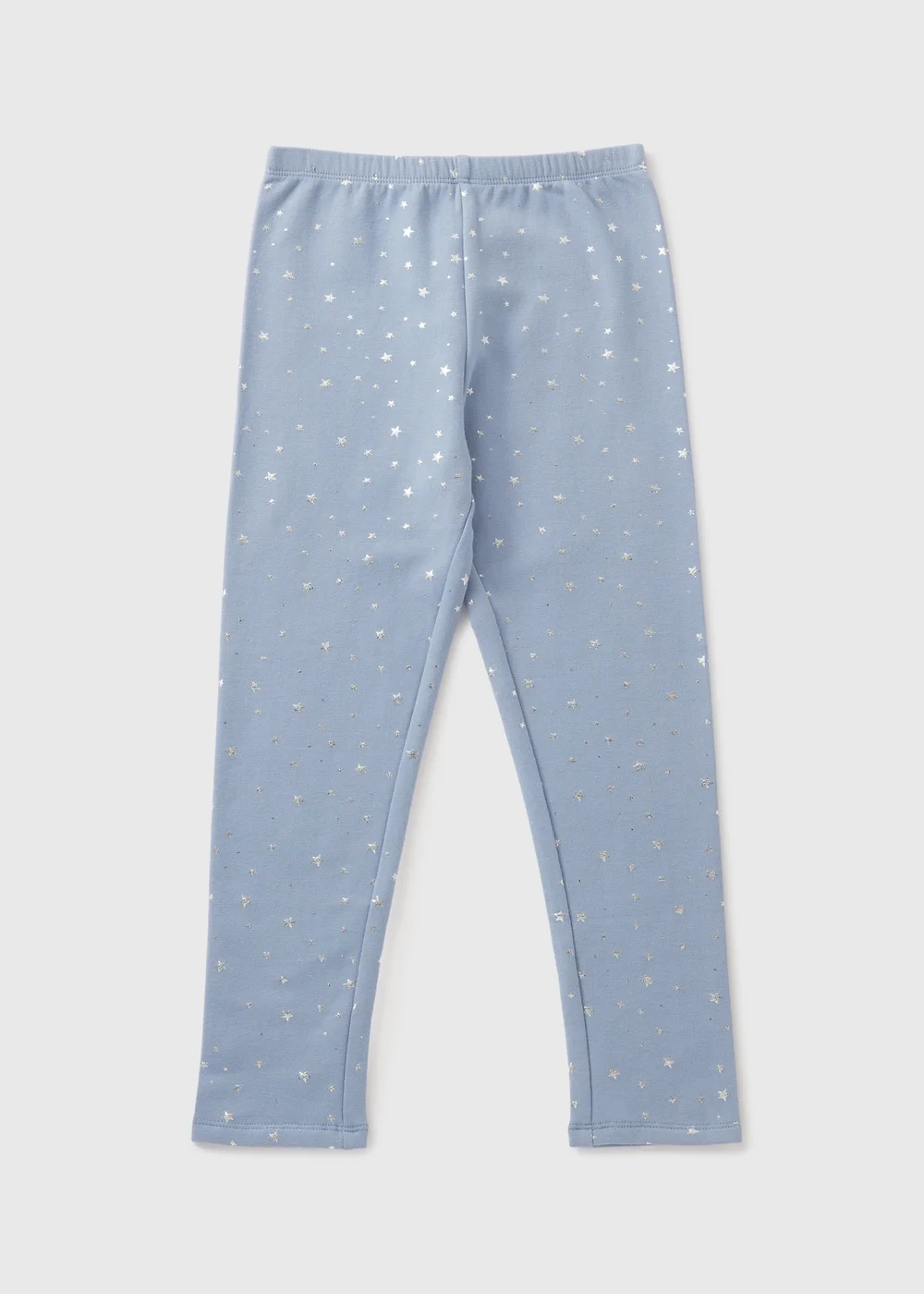 Girls Blue Glitter Star Leggings (1-7yrs) - Age 2 - 3 Years Image 1