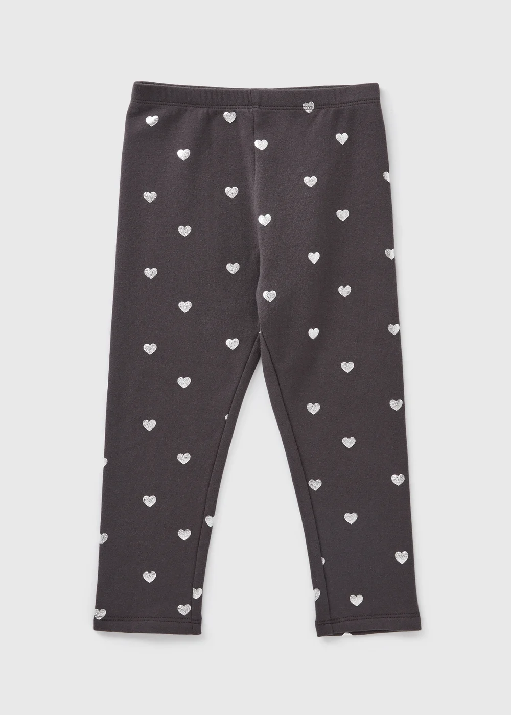 Girls Navy Heart Leggings (1-7yrs) - 1 half year to 2 Image 1