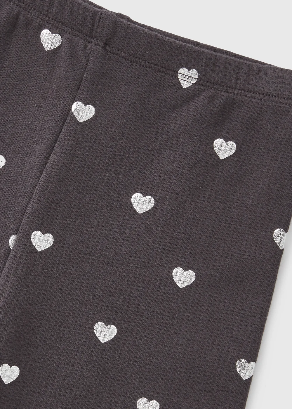 Girls Navy Heart Leggings (1-7yrs) - 1 half year to 2 Image 2