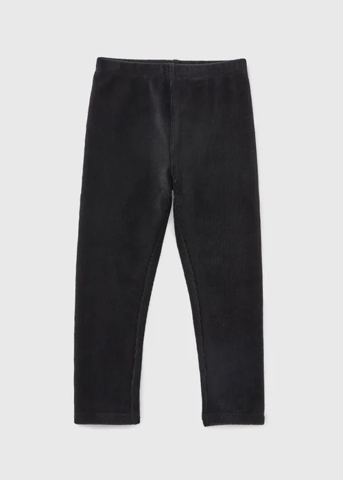 Girls Black Cord Leggings (1-7yrs) - 1 half year to 2 Image 1